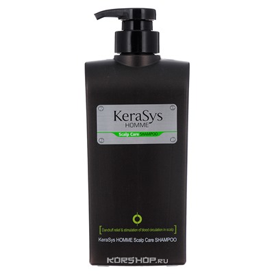 Шампунь для волос для лечения кожи головы для мужчин Homme Scalp Care Shampoo KeraSys, Корея, 550 г Акция