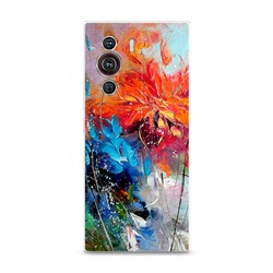 Силиконовый чехол Абстрактные цветы на ZTE Nubia Z40 Pro