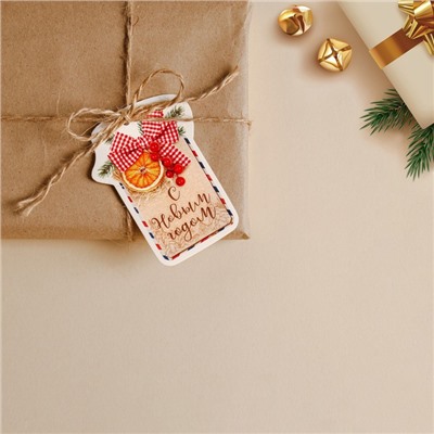 Шильдик декоративный на подарок «Уютное настроение», 6,5 × 8,8 см