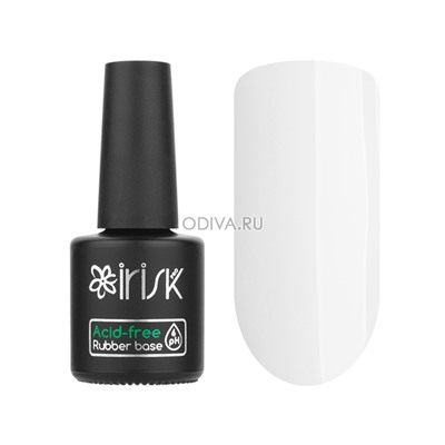 Irisk, Acid-free Rubber Base - база каучуковая бескислотная (02 Milky White), 10 мл