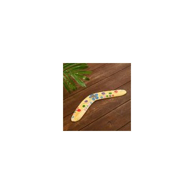 Сувенир из дерева "Бумеранг" желтый 30х8х1 см 5013678