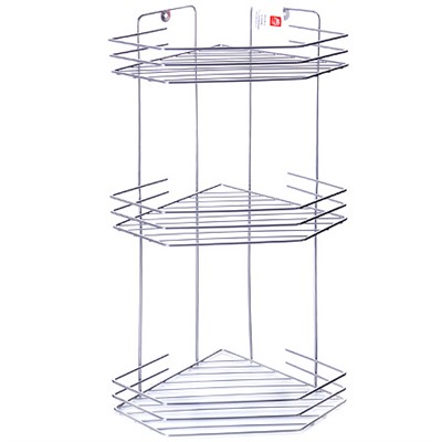 АЛТ73С Полка угловая 3 секции хром (х8)