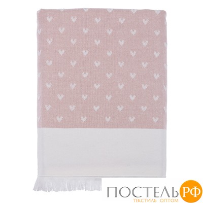 T1211T10094108 Полотенце Tivolyo Home HEARTS розовый 75X150