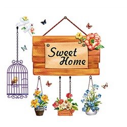 Наклейка интерьерная "Sweet Home", декор в комнату (2652)