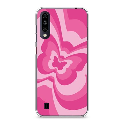 Силиконовый чехол Rose butterfly latte на ZTE Blade A7 (2020)