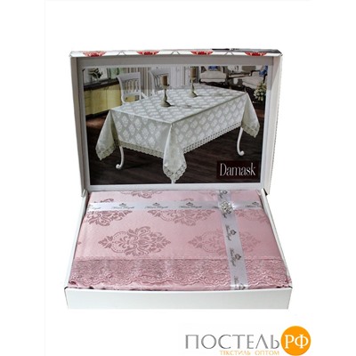 SK-158/05 Скатерть EFOR DAMASK 160*220 гипюр пудровый