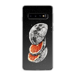 Силиконовый чехол Космический грейпфрут на Samsung Galaxy S10