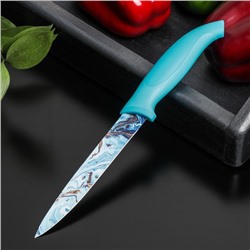 Нож с антиналипающим покрытием Доляна «Эпоксид», универсальный, лезвие 12,5 см