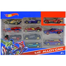 Набор металлических машинок Hot Wheels "Мстители" 10в1