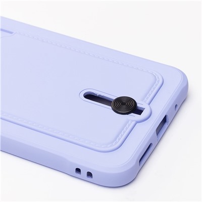 Чехол-накладка - SC304 с картхолдером для "Xiaomi Redmi 10C" (dark violet)