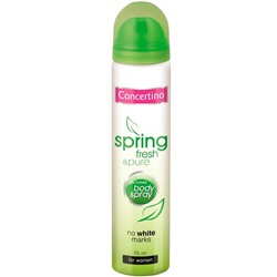 Дезодорант-спрей женский Concertino Spring Fresh&Pure Парфюмированный, 75мл