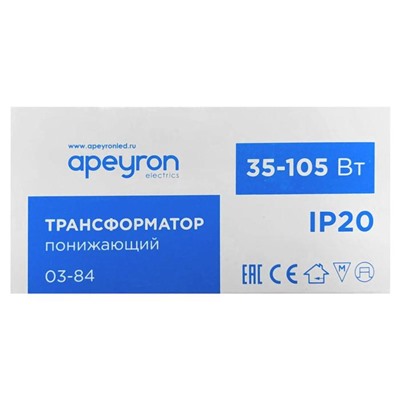Блок питания Apeyron electrics для светодиодной ленты 12 В, 105 Вт, IP20