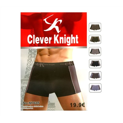 Мужские трусы Clever Knight M7605 боксеры бамбук XL-4XL