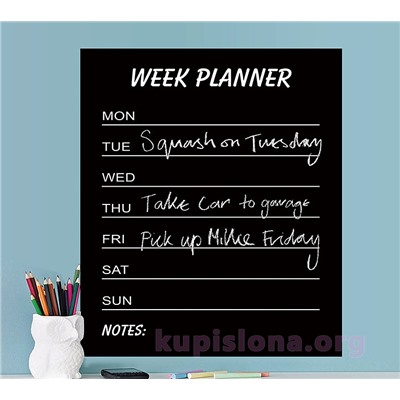 Самоклеющаяся пленка «Week planner»