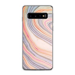 Силиконовый чехол Мраморный срез на Samsung Galaxy S10