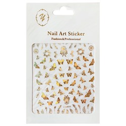 Nail Art Sticker, 2D стикер Z-D3836 (золото)