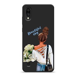 Матовый силиконовый чехол Beautiful day vector на ZTE Blade A51 lite