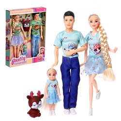 Набор кукол «Счастливая семья» с аксессуарами МИКС 7427972