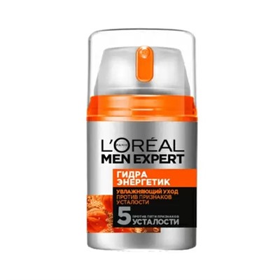 Loreal Men Expert - Уход для лица увлажняющий гидра энергетик против пяти признаков усталости кожи 50 мл