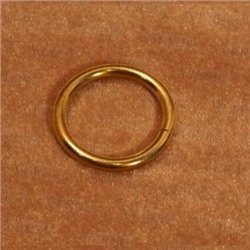 Кольцо D-16 мм глянцевое золото