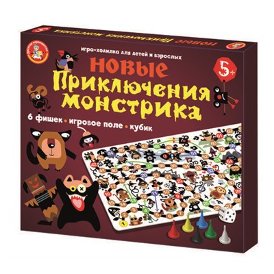 Настольная игра для детей «Новые приключения монстрика»