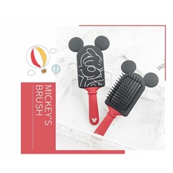 SALE! Массажная расческа Disney Mickey Mouse, на мягкой подушечке,1 шт. Черный+ красный.