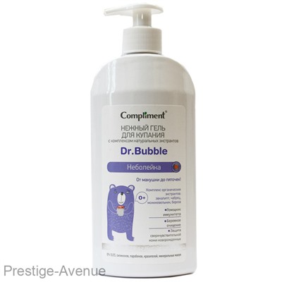 Compliment Dr. Bubble Нежный гель для купания Неболейка 0+, 400 ml