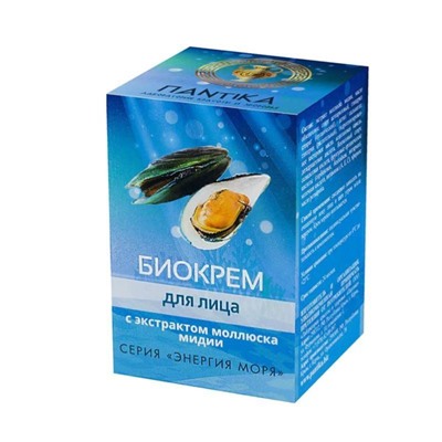 Биокрем с экстрактом моллюска мидии "Энергия моря", дозатор 30 г., Пантика
