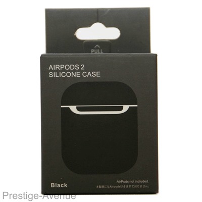 Силиконовый чехол для Apple AirPods 2 Silicone Case (Черный)