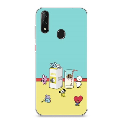 Силиконовый чехол BT21 BTS вечеринка на ZTE Blade V10