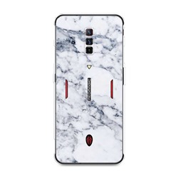 Силиконовый чехол Серый мрамор на ZTE Nubia Red Magic 6