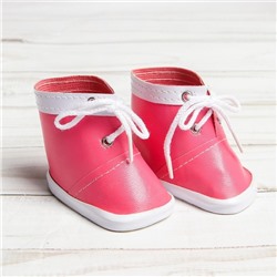 Ботинки для куклы «Завязки», длина подошвы: 7,6 см, 1 пара, цвет розовый 3495204
