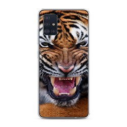 Силиконовый чехол Тигр на Samsung Galaxy A51