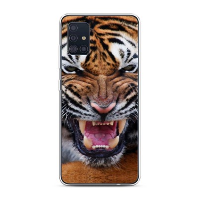 Силиконовый чехол Тигр на Samsung Galaxy A51