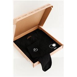 Набор подарочный 11803 (футболка + носки) черный