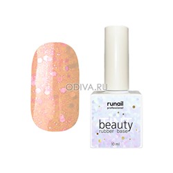 RuNail, каучуковая цветная база "beautyTINT" glitter mix (№6770), 10 мл