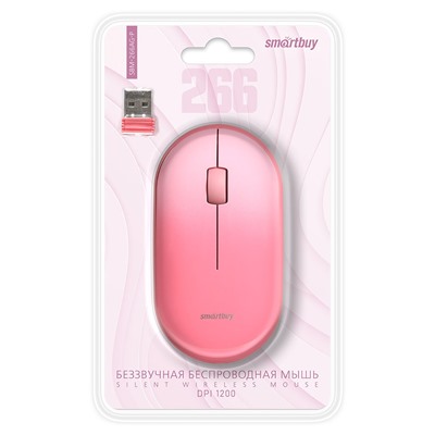 Мышь оптическая беспроводная Smart Buy SBM-266AG-P (pink)
