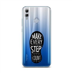 Силиконовый чехол Make every step count на Honor 10 Lite