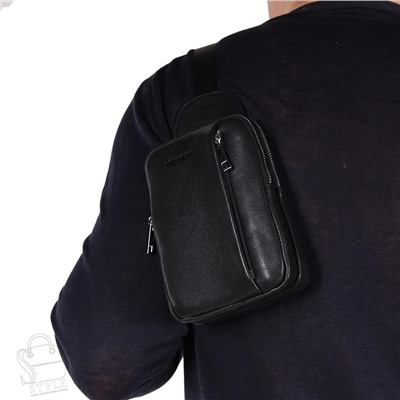 Сумка мужская кожаная 2023088-3BSH black Heanbag