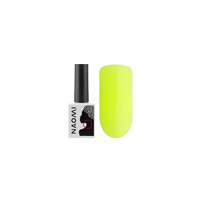 Naomi, цветная каучуковая база для гель-лака (Neon Yellow), 10 мл