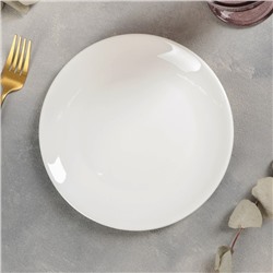 Тарелка обеденная White Label, d=20 см, цвет белый