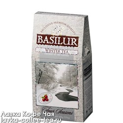 чай Basilur Четыре сезона "Зимний Чай" с клюквой, картон (река) 100г.