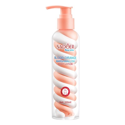 Увлажняющий лосьон для тела с экстрактом цитруса SADOER Blood Orange Marshmallow Body Lotion, 200 гр.