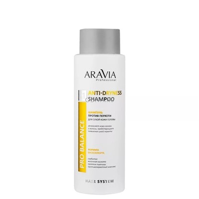 Aravia, Anti-Dryness Shampoo - шампунь против перхоти для сухой кожи головы, 400 мл