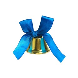 Колокольчик с синим бантом, d=3,6 см