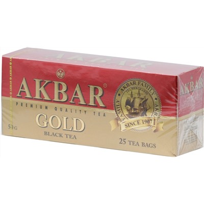 AKBAR. Gold карт.пачка, 25 пак.