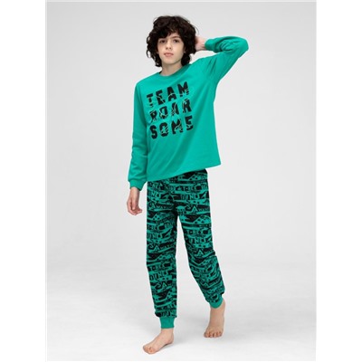 Пижама для мальчика Cherubino CWJB 50144-37 Зеленый