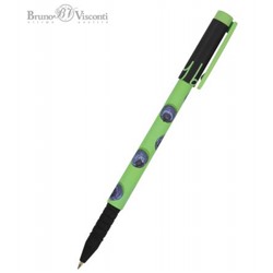 Ручка шариковая 0.5 мм "FunWrite.Ягоды. Графика. Голубика" синяя 20-0212/95 Bruno Visconti