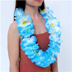Гавайское ожерелье «Лепесточки», цвет голубой 7471602