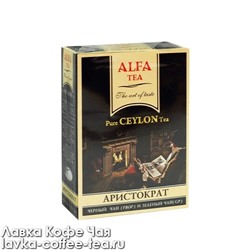 чай Alfa Tea Aristocrat, чёрный и зелёный, Цейлон, картон 80 г.